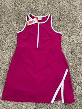 NEW Sage Collective Active Dress Womens 2XL Hot Pink Shorts Athletic Tennis